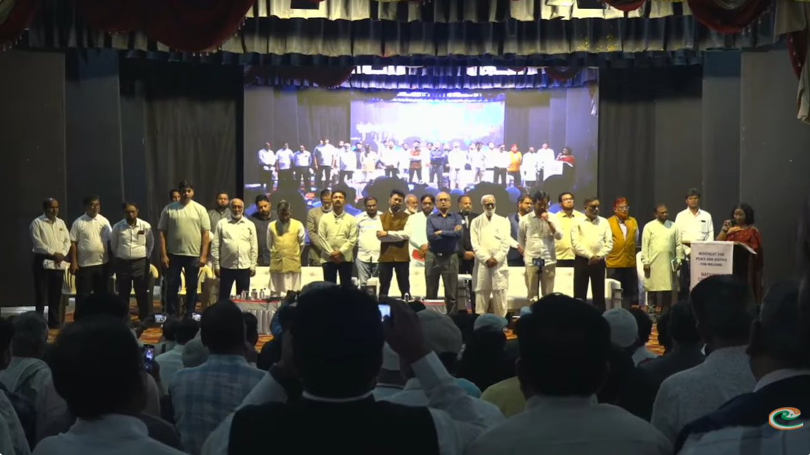 Ms. Deepali passionately reading out the resolution